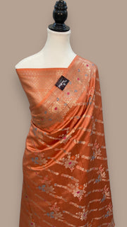 Pure Chiniya Silk Handloom Banarasi Saree - The Handlooms