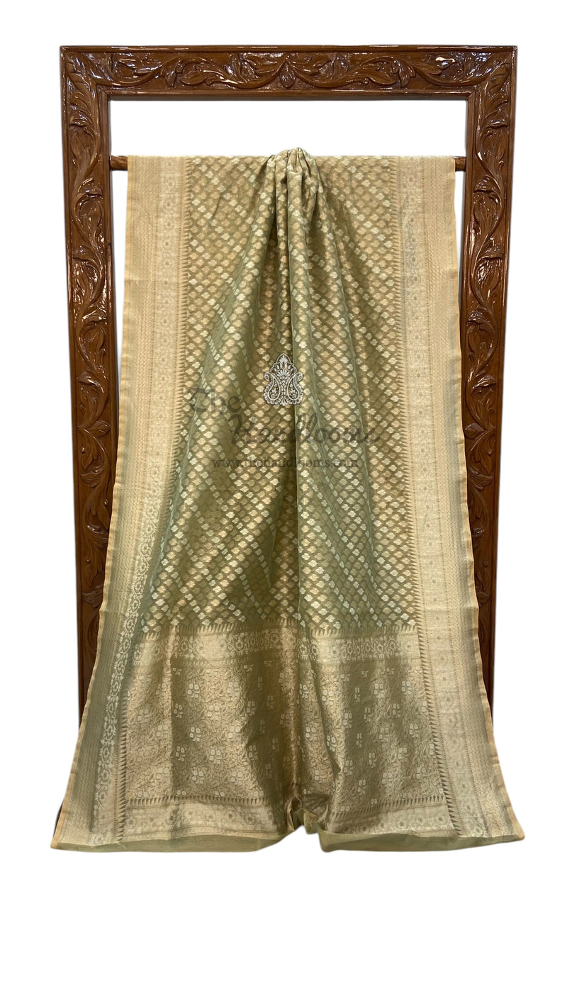 Pure Tissue Reshmi zari Banarasi Saree - The Handlooms