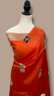 Pure Kora Handloom Banarasi Saree - The Handlooms
