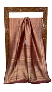 Pure Katan Silk Banarasi Handloom Saree - Tanchui Brocade - The Handlooms