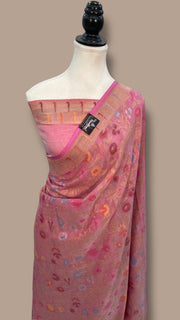 Pure Cotton Jamdani Handloom Banarasi Saree - The Handlooms