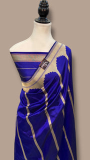 Pure Katan Silk Banarasi Handloom Saree - All over Kadua work - The Handlooms