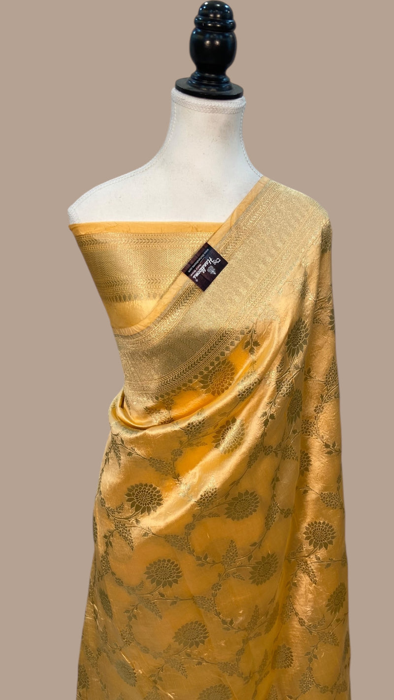 Pure Dupion Silk Banarasi Handloom Saree - The Handlooms