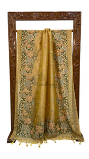 Pure Tissue Handloom Banarasi Saree With Chikankari - The Handlooms