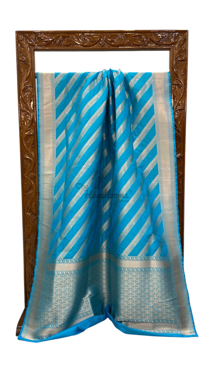 Pure Katan Silk Banarasi Handloom Saree - All Over Jaal Work - The Handlooms