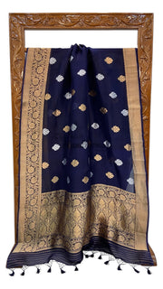 Pure Kora Handloom Banarasi Saree - Sona Roopa Kadua motifs - The Handlooms