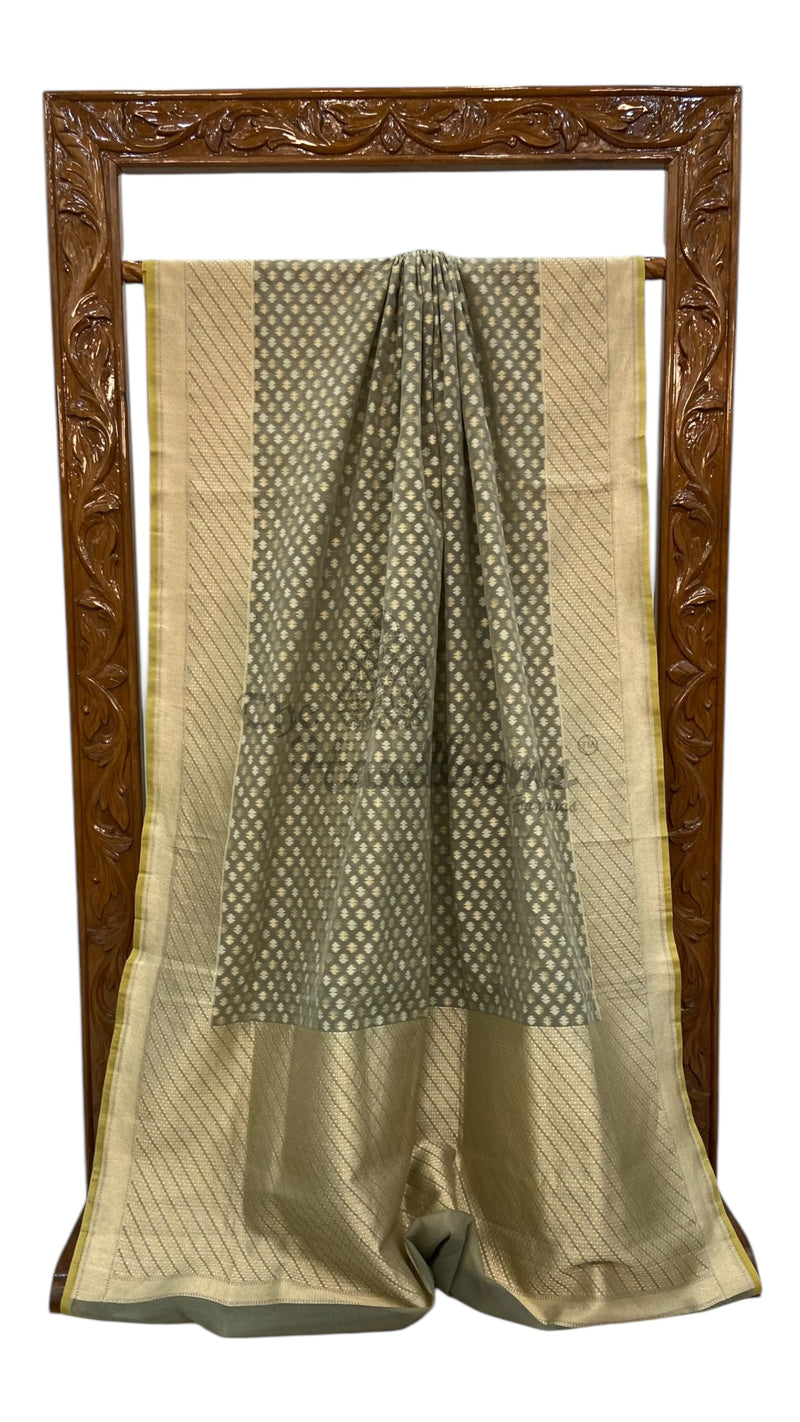 Pure Cotton Tissue Banarasi Handloom Saree - The Handlooms