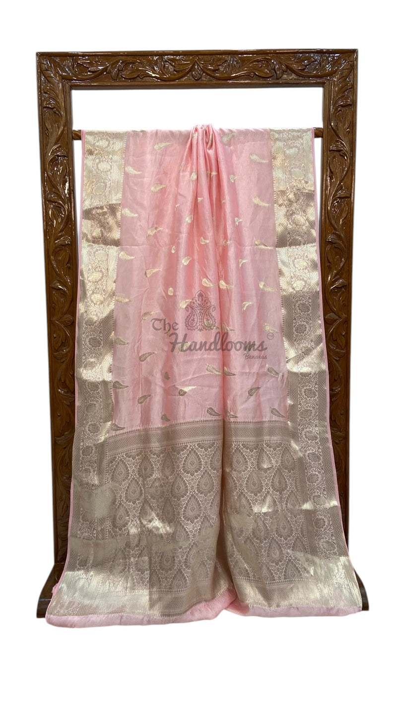 Pure Mango Silk Banarasi Handloom Saree - The Handlooms