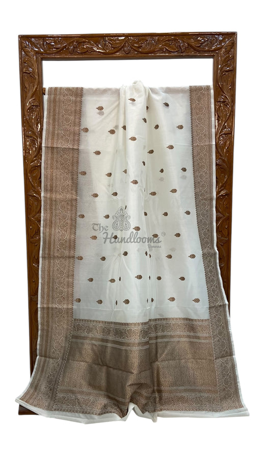 Pure Kora Handloom Banarasi Saree - The Handlooms
