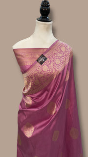 Pure Katan Silk Banarasi Handloom Saree - All Over Kadua Motifs - The Handlooms