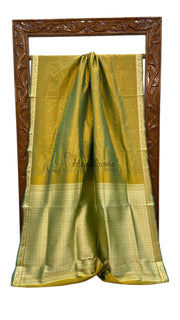 Pure Katan Silk Reshmi Zari Banarasi Handloom Saree - The Handlooms