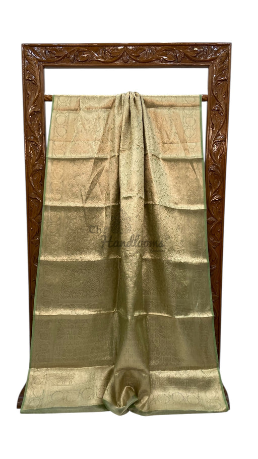 Pure Kora Tissue Tanchui Handloom Banarasi Saree - The Handlooms