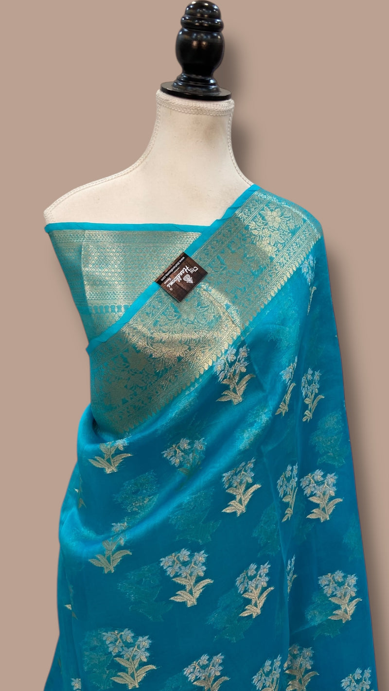 Pure Kora Handloom Banarasi Saree - The Handlooms