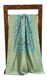 Ektara Pure Katan Silk Banarasi Handloom Saree - All over kadiyal Jaal work - The Handlooms
