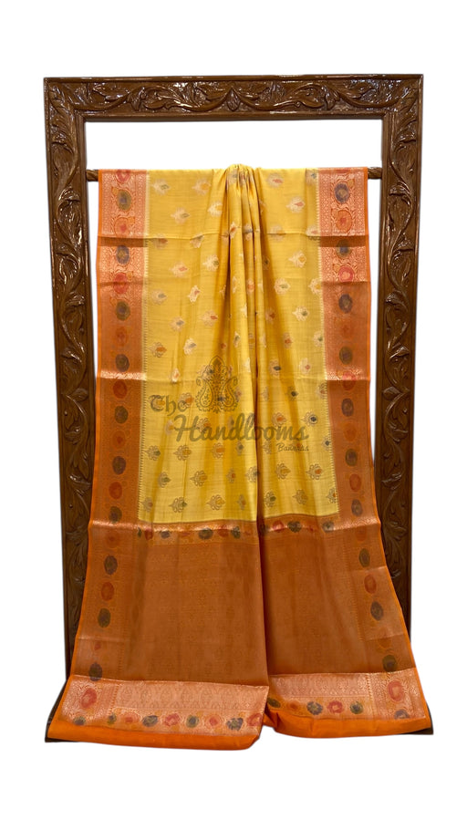 Pure Chiniya Silk Handloom Banarasi Saree - The Handlooms