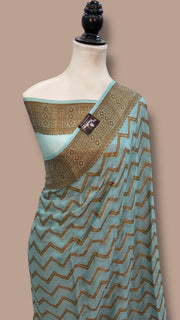 Pure Chiffon Khaddi Banarasi Saree - The Handlooms