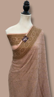 Pure Chiffon Khaddi Banarasi Saree - The Handlooms