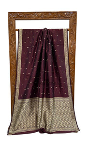 Pure Katan Silk Reshmi Zari Banarasi Handloom Saree - The Handlooms