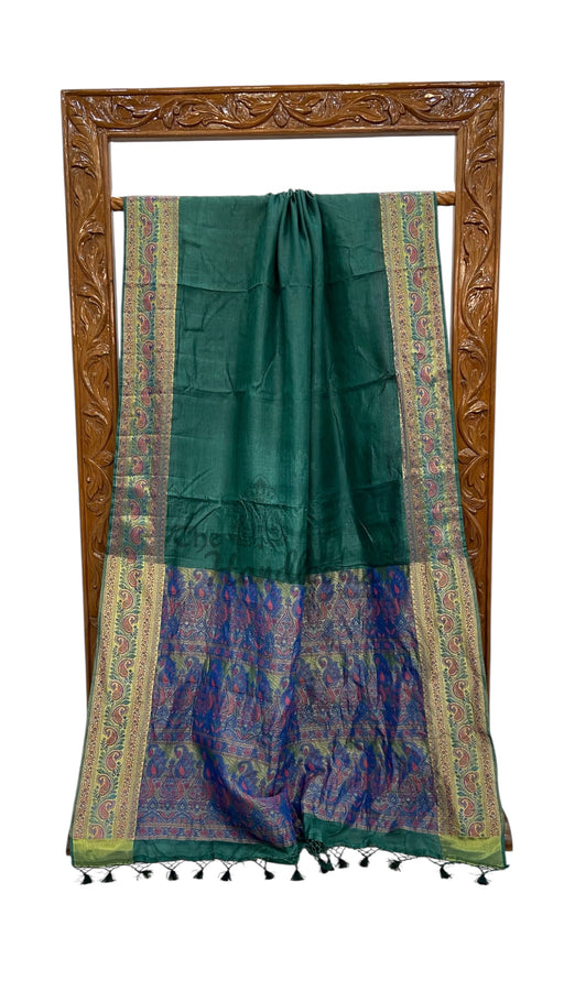 Pure Tussar Silk Handloom Banarasi Saree - The Handlooms