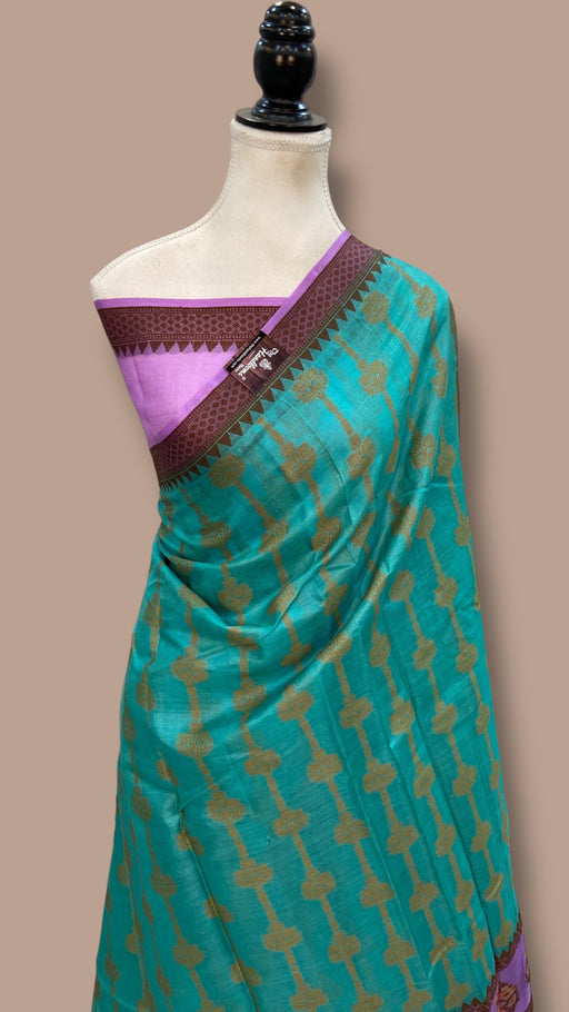 Pure Tussar Silk Handloom Banarasi Saree - The Handlooms