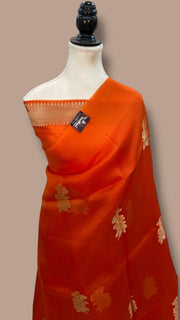 Pure Kora Handloom Banarasi Saree - The Handlooms