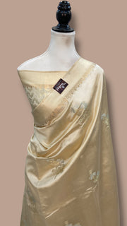 Pure Mango Silk Banarasi Handlokom Saree - The Handlooms