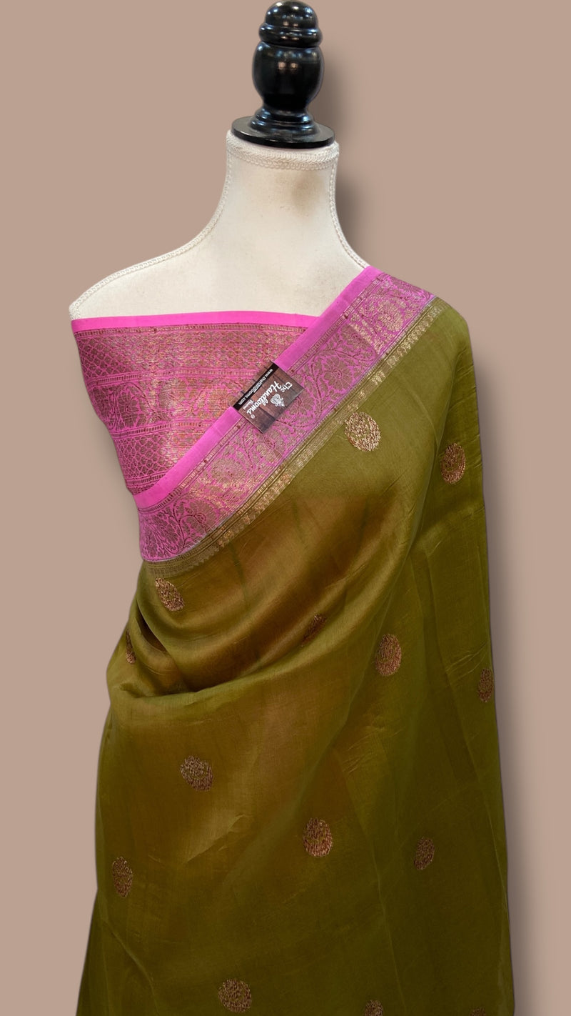 Pure Kora Handloom Banarasi Saree - The Handlooms