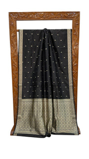 Pure Katan Silk Reshmi Zari Banarasi Handloom Saree - The Handlooms
