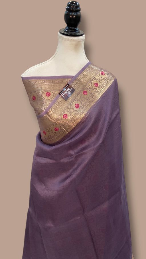Pure Kora Silk Handloom Banarasi Saree - The Handlooms