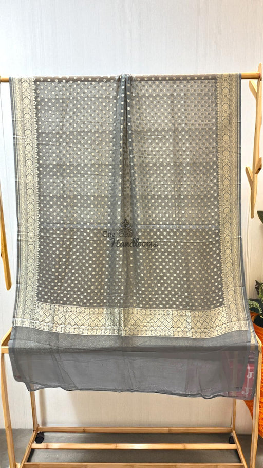 Pure Khaddi Georgette Handloom Dupatta - The Handlooms
