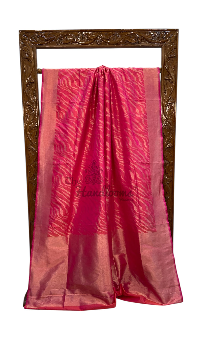 Pure Katan Silk Banarasi Handloom Saree - All Over Jaal Work