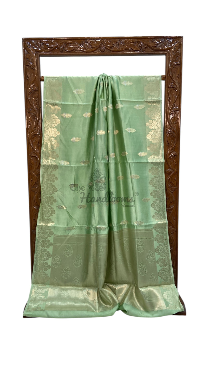 Pure Mango Silk Banarasi Handlokom Saree