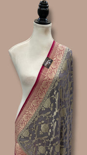 Pure Khaddi Georgette Handloom Dupatta - The Handlooms