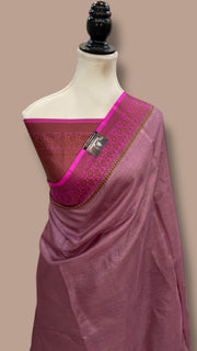 Pure Tussar Silk Handloom Banarasi Saree - The Handlooms
