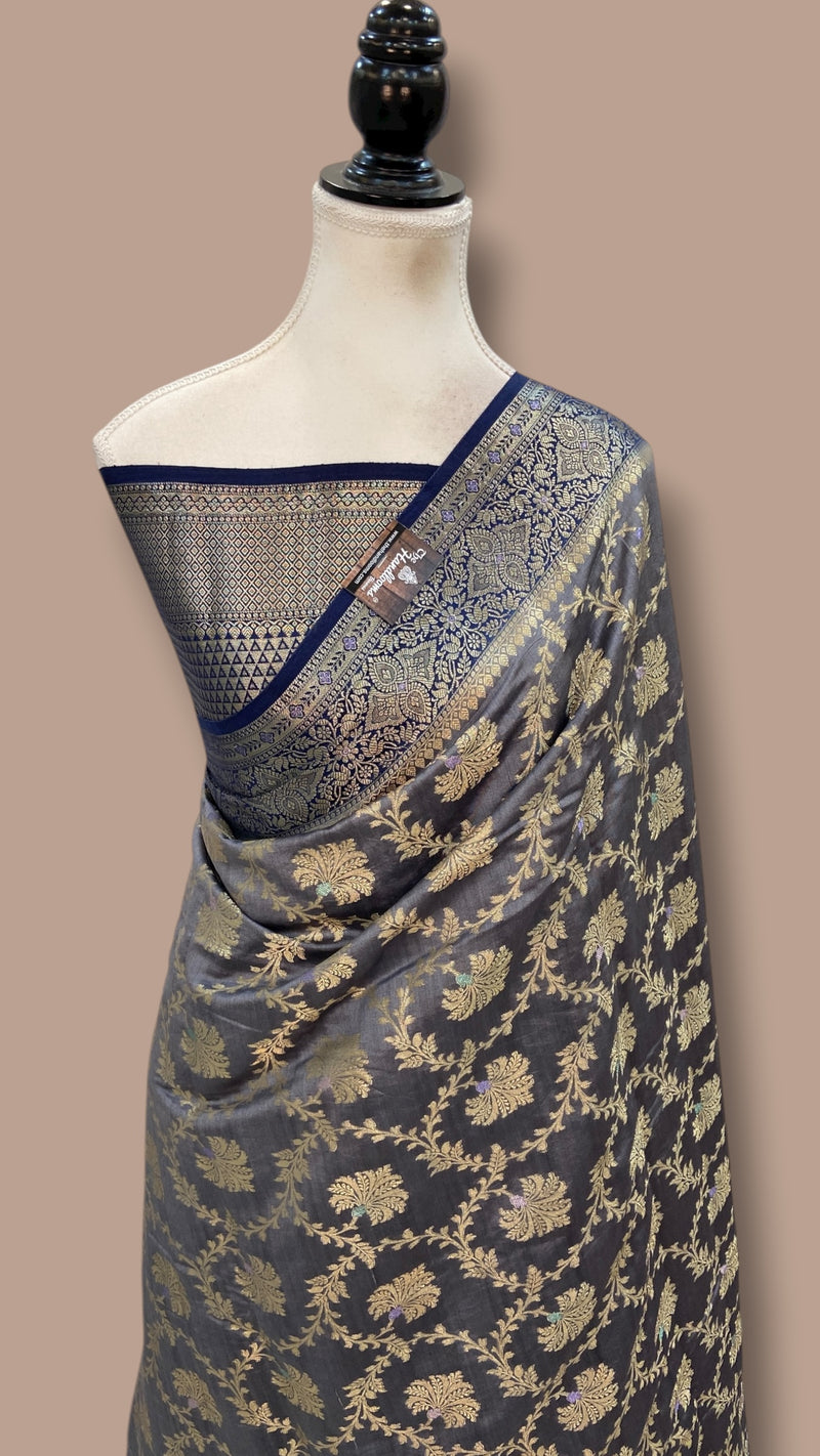 Pure Chiniya Silk Handloom Banarasi Saree - The Handlooms