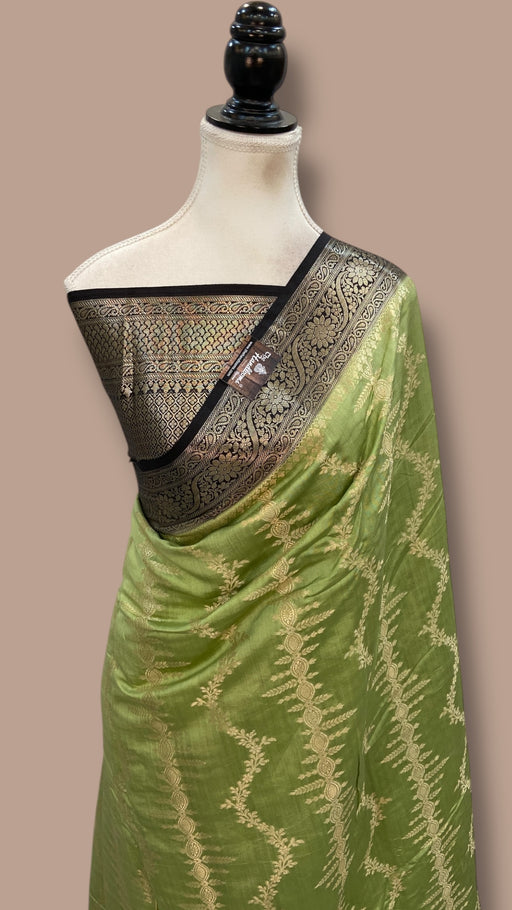 Pure Chiniya Silk Handloom Banarasi Saree - The Handlooms