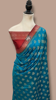 Pure Chiniya Silk Handloom Banarasi Saree - The Handlooms