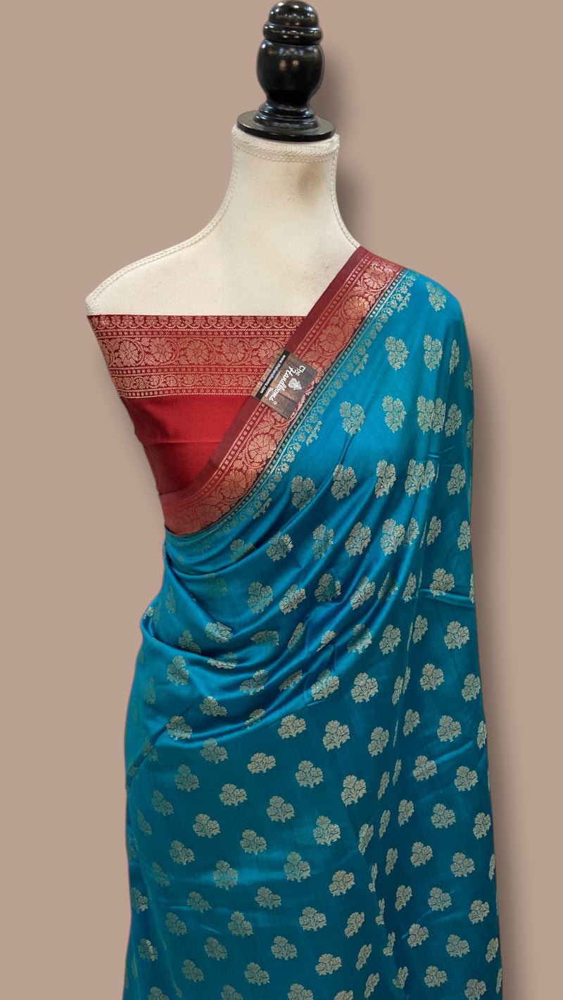 Pure Chiniya Silk Handloom Banarasi Saree - The Handlooms