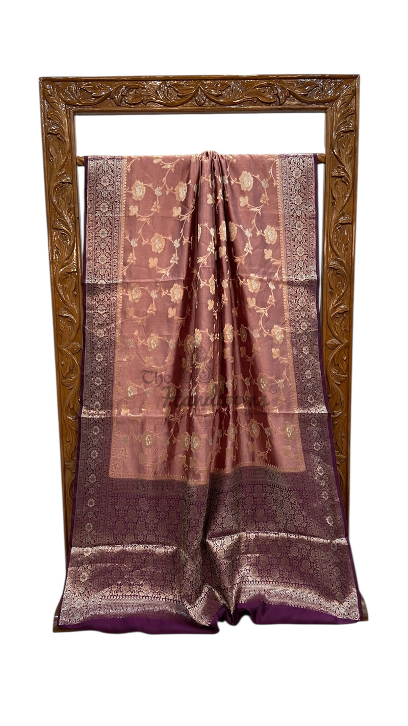 Pure Mango Silk Banarasi Handloom Saree - The Handlooms