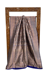 Pure Katan Silk Banarasi Handloom Saree - Tanchui Brocade With Sona Roopa - The Handlooms