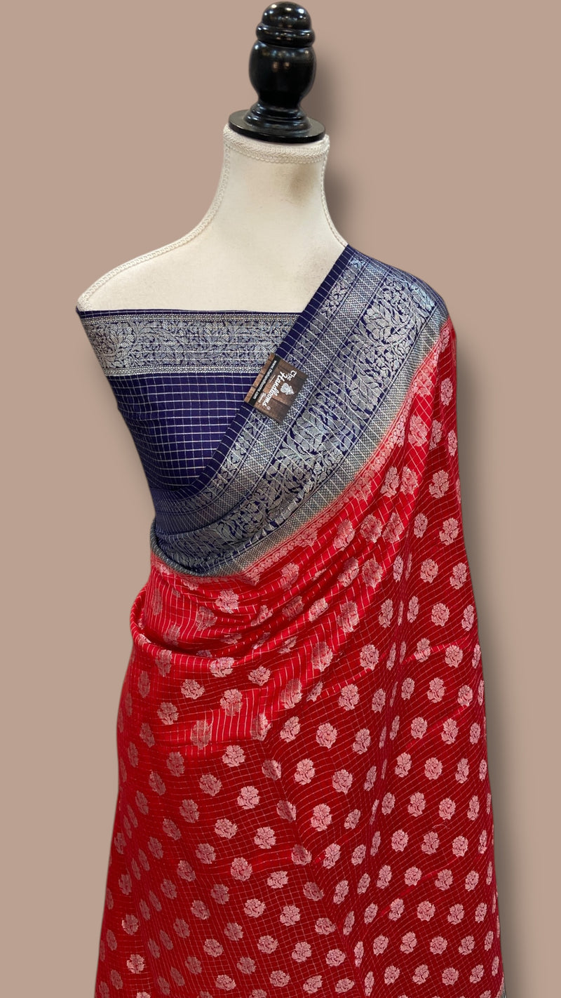 Pure Chiniya Silk Handloom Banarasi Saree - The Handlooms