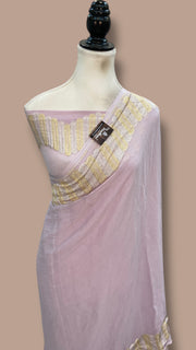 Khaddi Georgette Handloom Banarasi Saree - The Handlooms