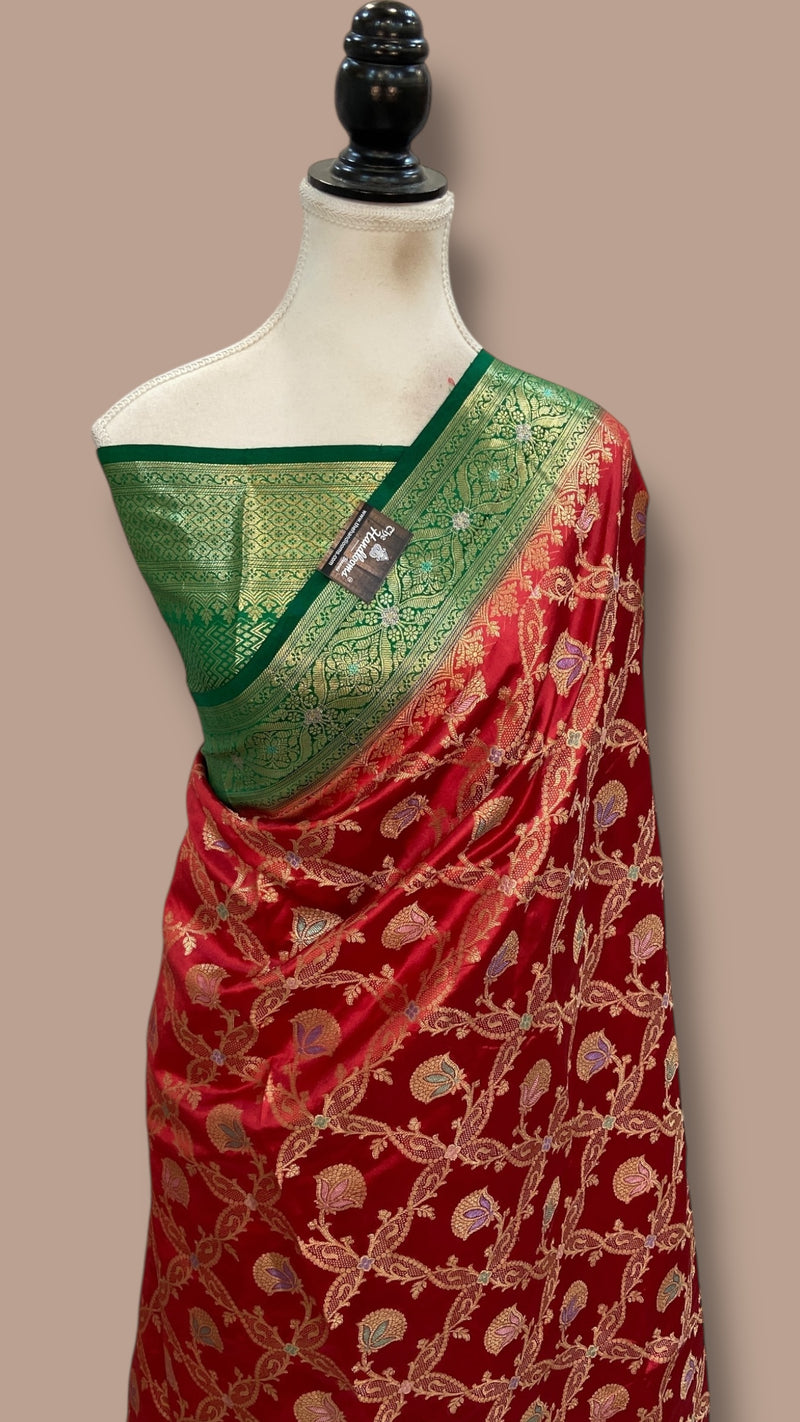 Pure Dupion Silk Banarasi Saree