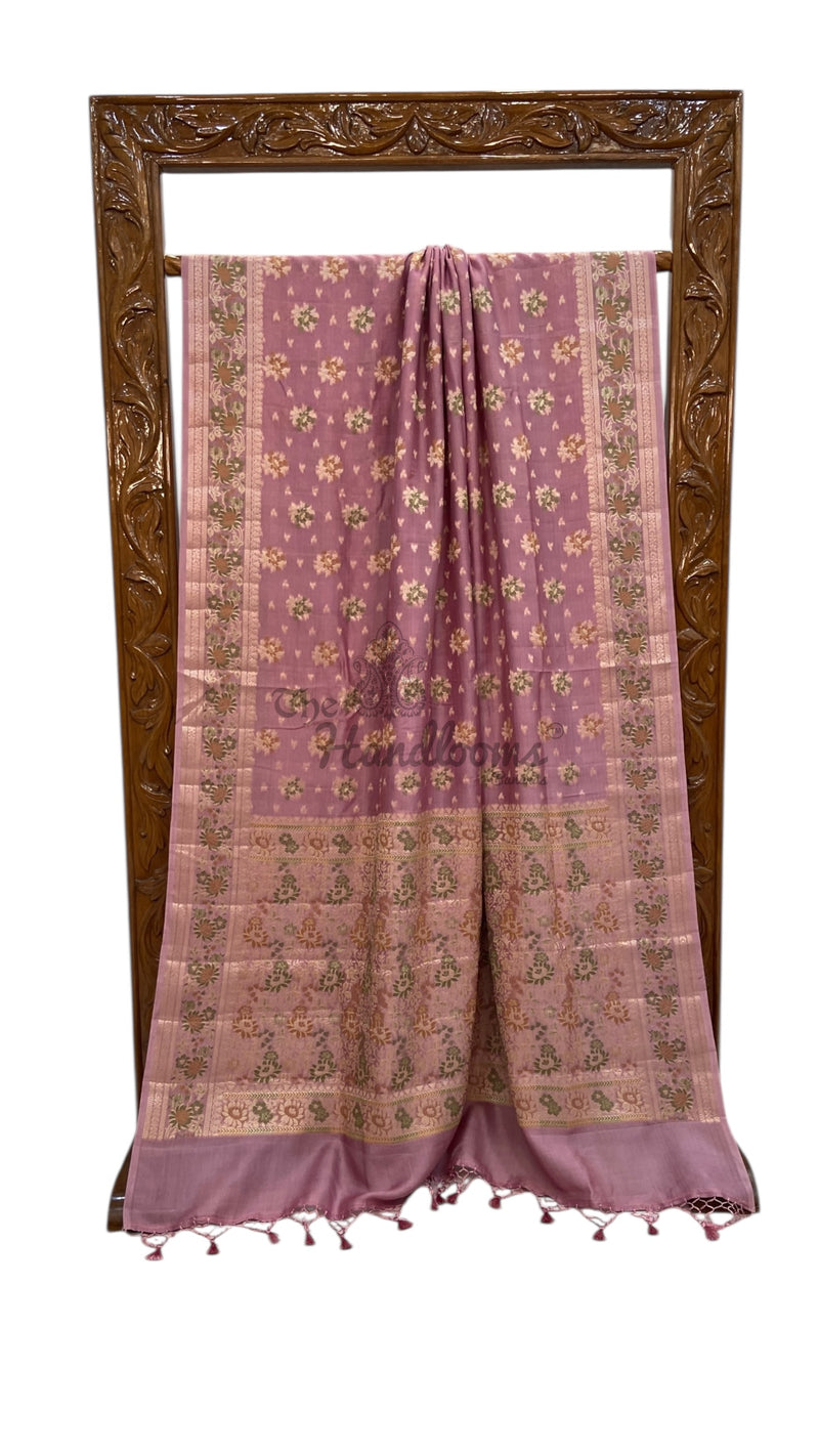 Pure Butter Crepe Banarasi Saree