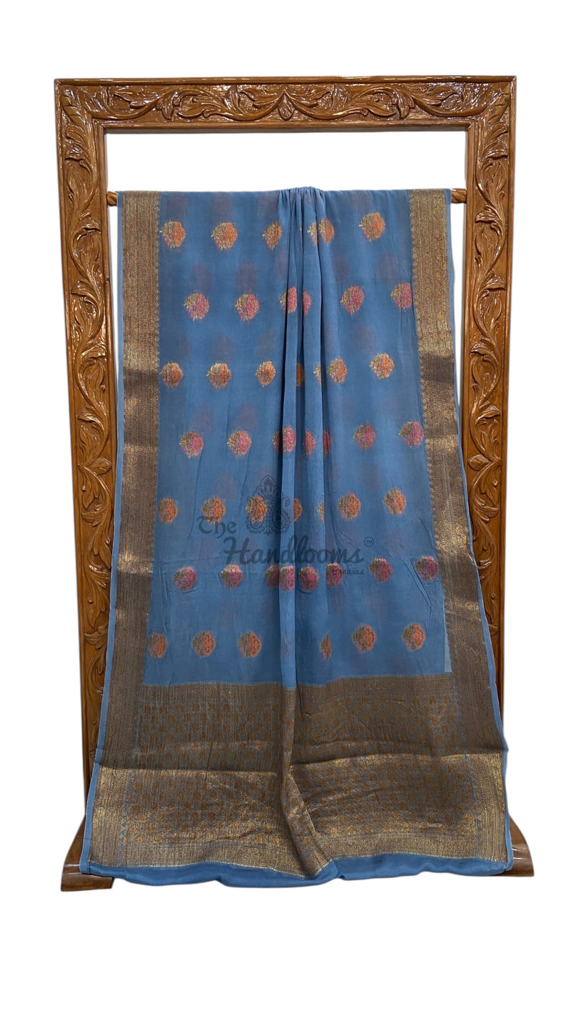 Pure Chiffon Khaddi Banarasi Saree