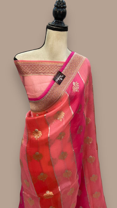 Pure Kora Handloom Banarasi Saree