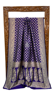 Pure Katan Silk Banarasi Handloom Saree - All Over Jaal Work - The Handlooms