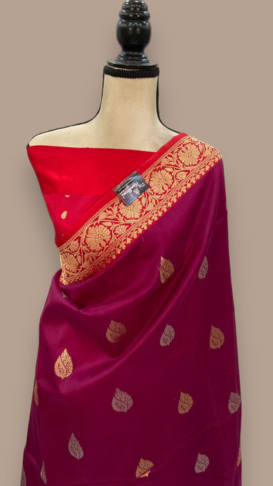 Pure Kora Handloom Banarasi Saree