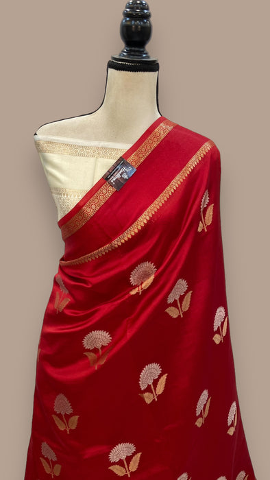 Pure Mango Silk Banarasi Handloom Saree