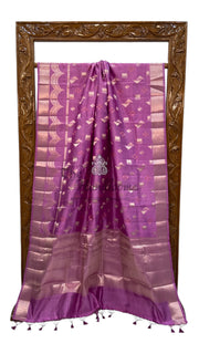 Pure Mango Silk Banarasi Handloom Saree - The Handlooms